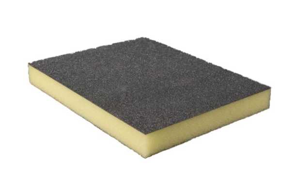 Schleifmatte grau, 120 x 97 x 12 mm, Körnung 60, 100, 180